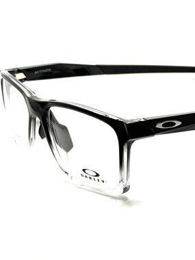 NEW OAKLEY ACTIVATE OX8173-0453 POLISHED BLACK FADE MEN EYEGLASSES 53MM 16 141